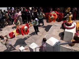 Ritual dance as devotees go into trance: Spiritual Gangotri