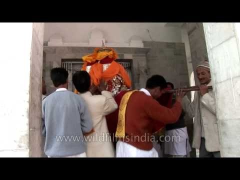 With the blessings of Goddess, they embark: Gangotri procession