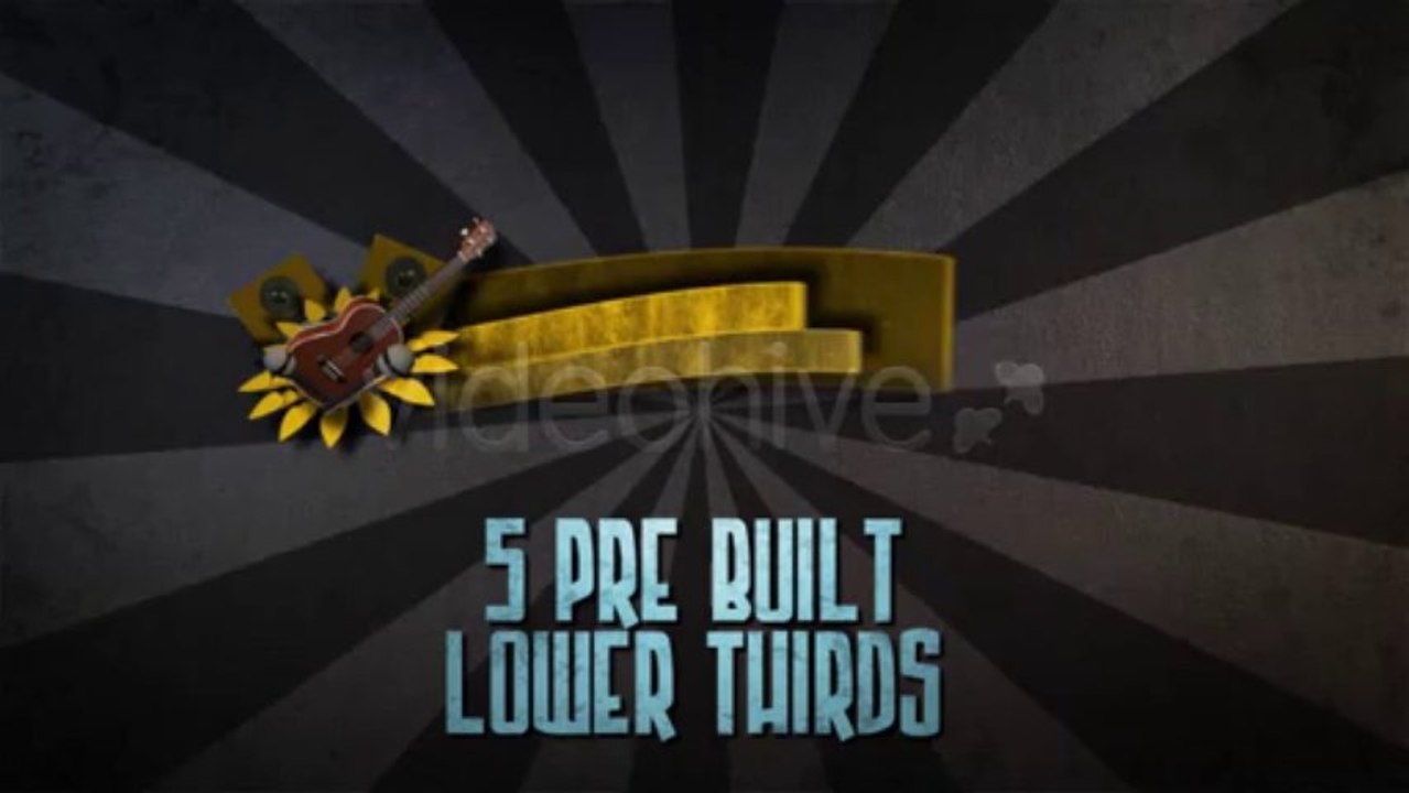 Music Lower Thirds - After Effects Template