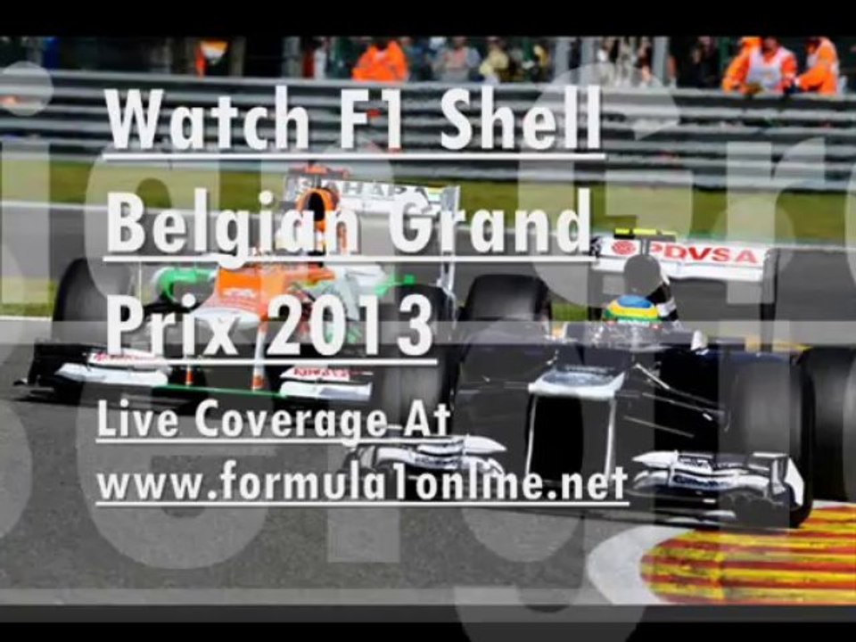 Formula 1 SHELL BELGIAN GP 25 Aug 2013