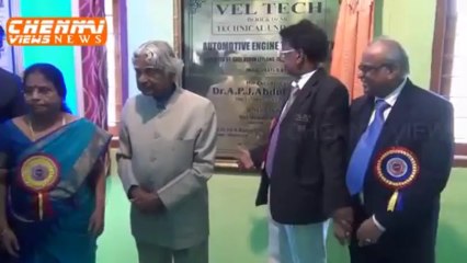 Vel Tech Technical University -Inaugural of Automotive Engine Test Facility