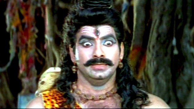 Chiranjeevulu Full Movie Part 11-14 - Ravi Teja In Lord Shiva's Getup Comedy Scene - Ravi Teja, Sanghavi, Shivaji, Nagendra Babu, Brahmaji