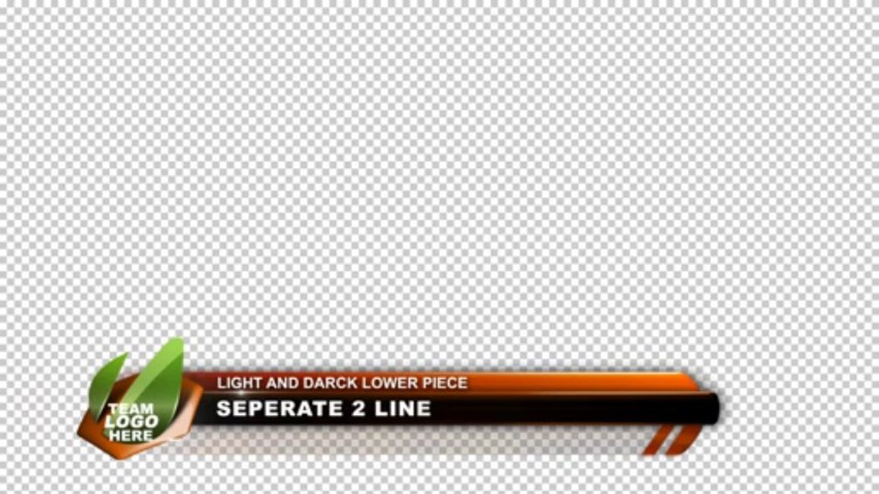 Sports Lower Thirds Orange Prerenderd - After Effects Template
