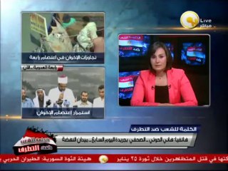 هاني الحوتي: معتصمي النهضة يضعون أسلاك شائكة وأشجار عند مدخل ميدان النهضة