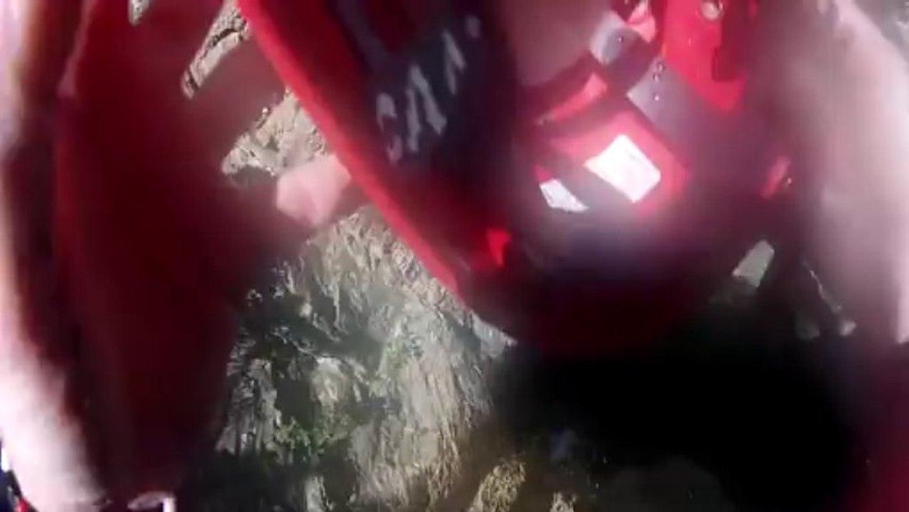 Plongeon 13m canyon Corse