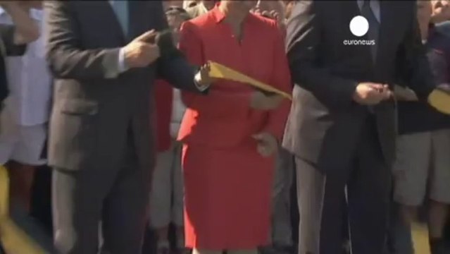 Allemagne: inauguration du nouveau pont de Dresde