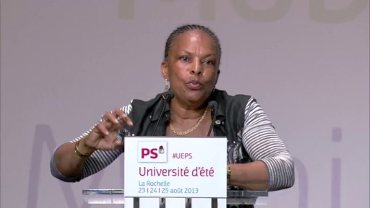 Plénière Justice : Christiane Taubira