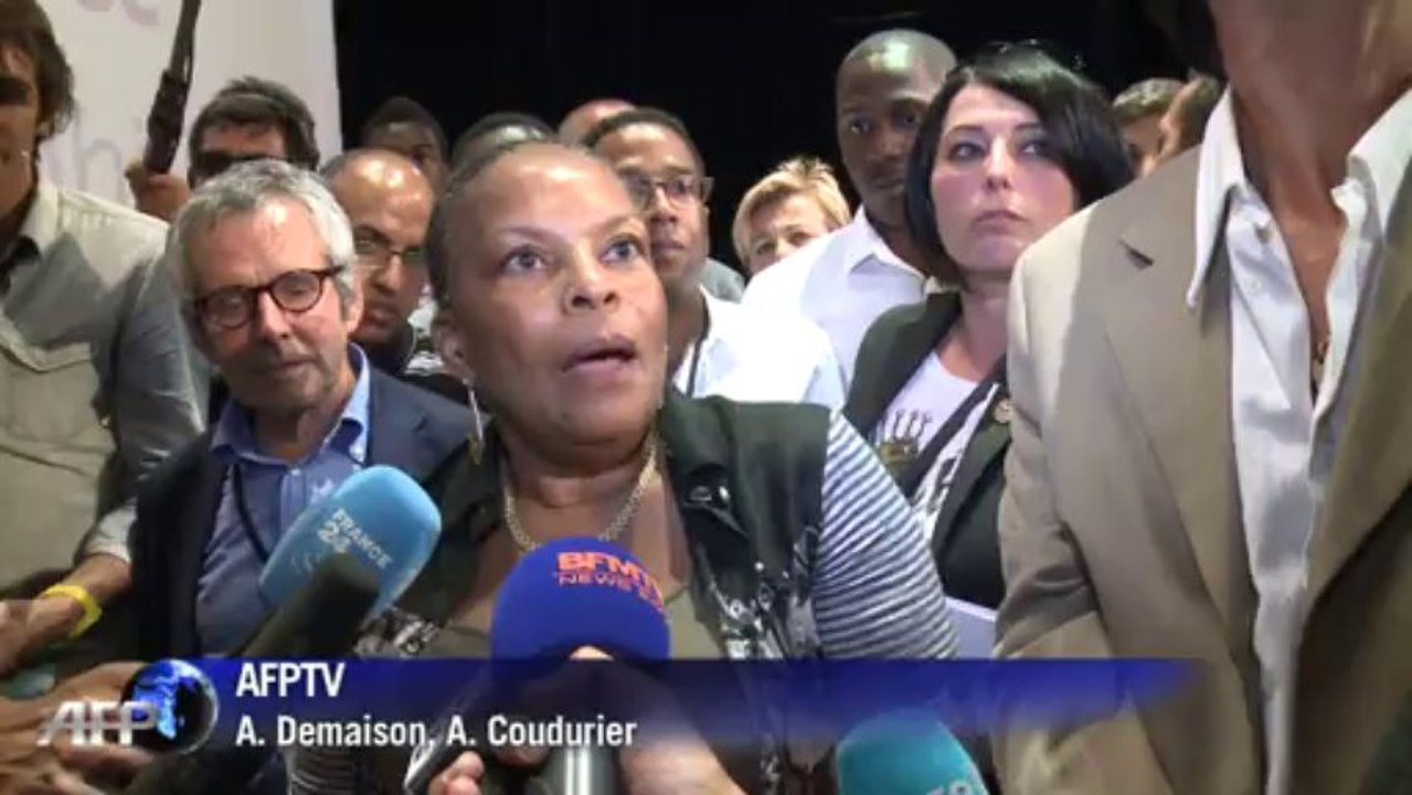 A La Rochelle, Christiane Taubira vole la vedette à Manuel Valls