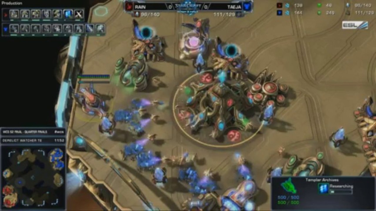 TaeJa vs Rain - Game 1 - WCS 2013 Season 2 Finals RO8 Starcraft 2