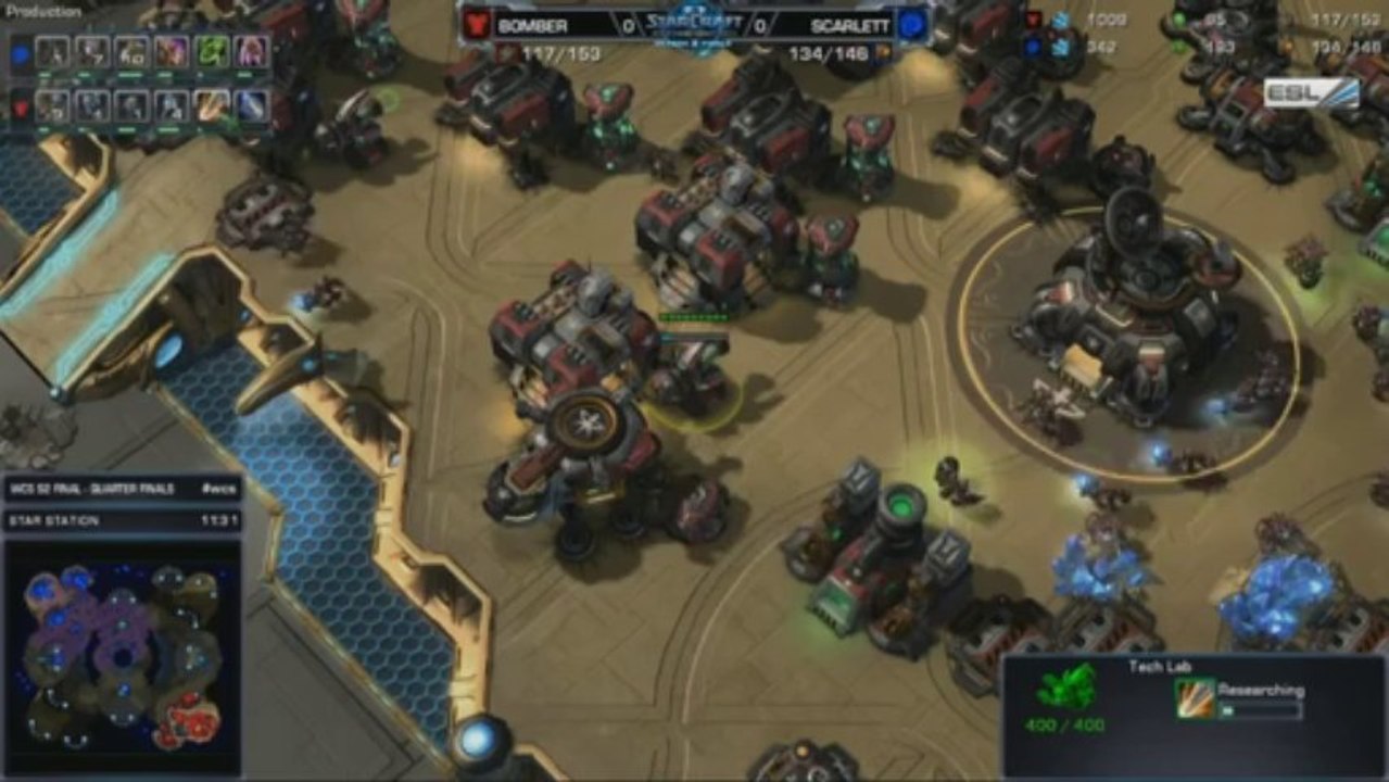 Bomber vs Scarlett - Game 1 - WCS 2013 Season 2 Finals RO8 Starcraft 2