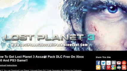 Lost Planet 3 Assault Pack DLC Codes Free Giveaway