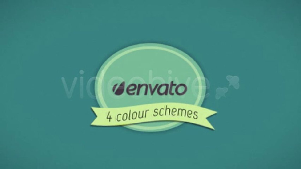 Cartoon Animated Logo Reveal with Ribbon - After Effects Template