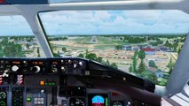 FSX AeroMexico MD 81 Landing @ Eastern West Virginia Regional ( Cockpit ) ( HD )