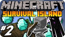 Let's Play ► Minecraft Survival Island: Part 2 - Monster's & DIAMONDS