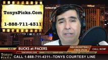Indiana Pacers vs. Milwaukee Bucks Pick Prediction NBA Pro Basketball Odds Preview 2-27-2014