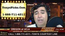 UCLA Bruins vs. Oregon Ducks Pick Prediction NCAA College Basketball Odds Preview 2-27-2014
