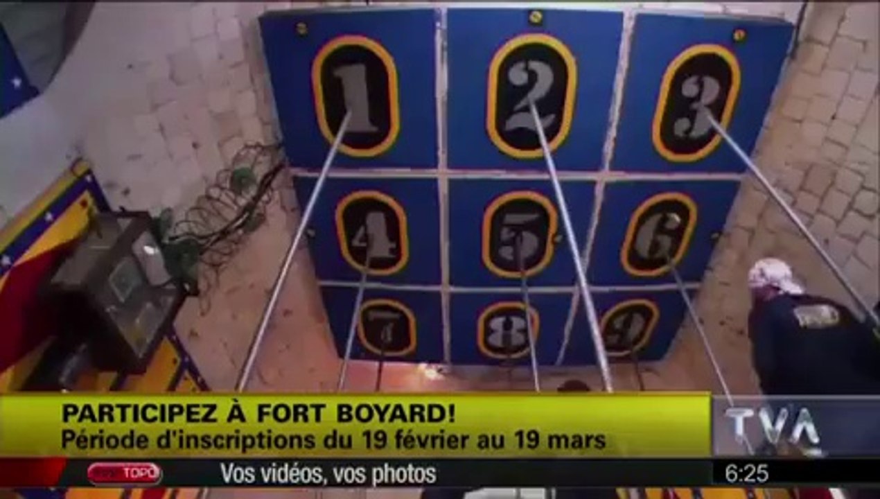 Fort Boyard Québec 2014 : ouverture des candidatures pour Fort Boyard Québec 2015 dans "Salut Bonjour" (TVA)