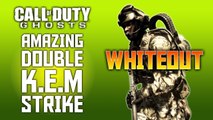 COD: Ghosts - Sweet Double K.E.M Strike w/ FAD on Whiteout | My First Double K.E.M Strike