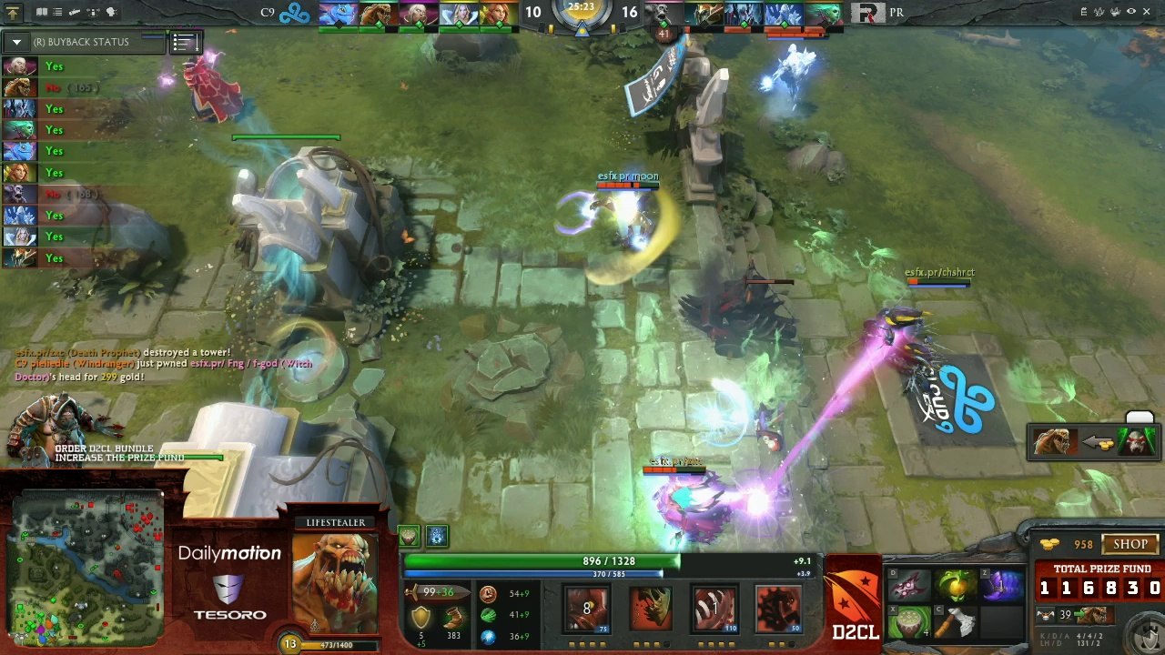 Cloud9 vs Power Rangers Game 3  Part 2- Dota 2 Champions League