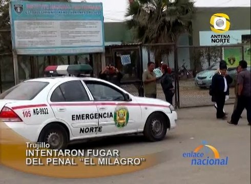 En Trujillo, el Director Interino del Penal El Milagro, Carlos Mío informó sobre el intento de de fuga de tres reos de dicho penal.