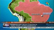 Canciller Jaua llega a Brasil para informar sobre situación venezolana
