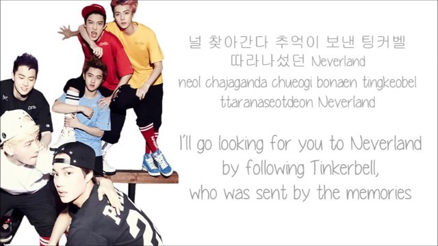 EXO-K - Peter Pan (피터팬) (Color Coded HangulRomEng Lyrics)
