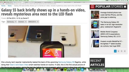 More Samsung Galaxy S5 LEAKED Pictures - MWC 2014