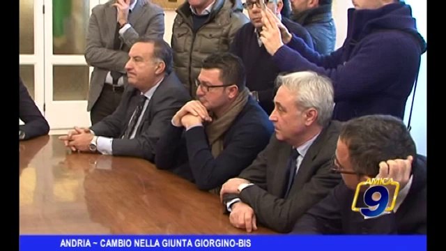 Andria | Cambio nella Giunta Giorgino-Bis