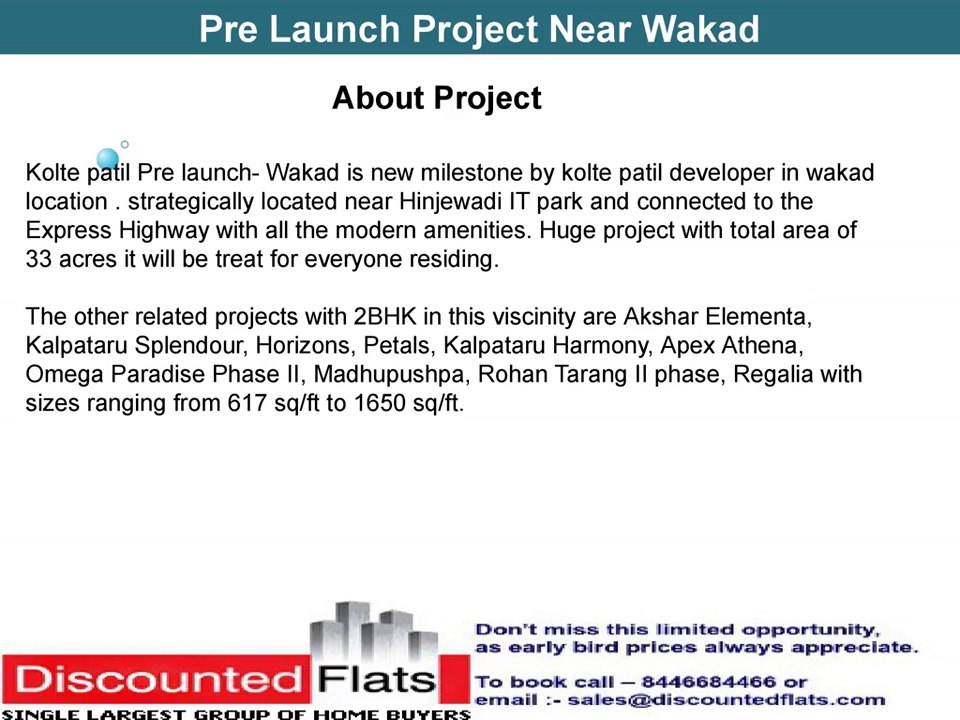 New Pre Launch Project at Wakad Pune by Kolte Patil Developers