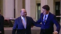 Roma - Incontro Renzi - Schulz: l'arrivo -1- (27.02.14)