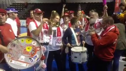 Les supporters villeneuvois fêtent la victoire