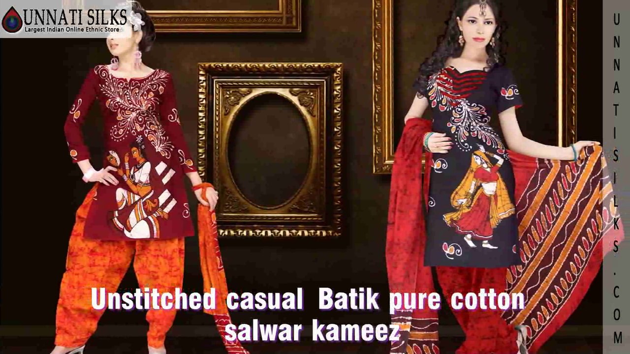 Batik Printed salwar kamiz