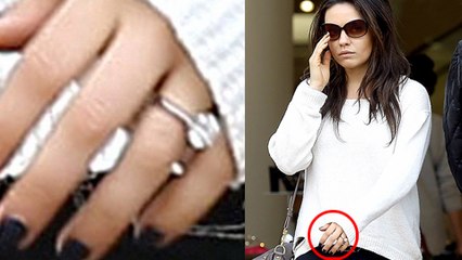 Mila Kunis And Ashton Kutcher ENGAGED - SEE THE RING