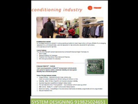 TRANE Aircooled DUCTABLES - System Designing 919825024651
