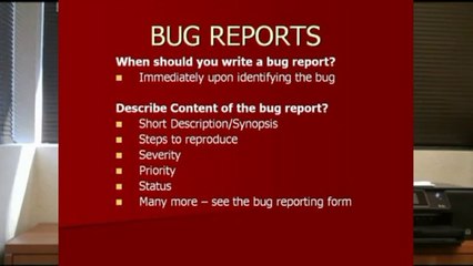 Bug Reporting - online Software Testing   QA class