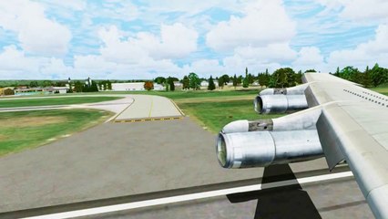FSX TWA Boeing 707 Landing @ Eastern West Virginia Regional ( Wing ) ( HD )