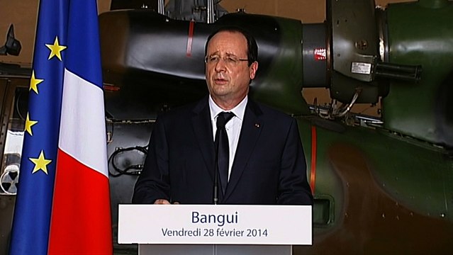 Discours devant les troupes engagées dans la force SANGARIS #Centrafrique