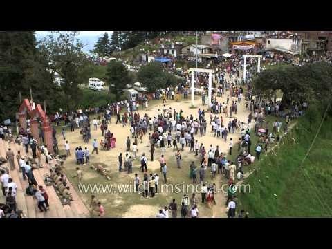 Mass gathering in fast motion at Devidhura