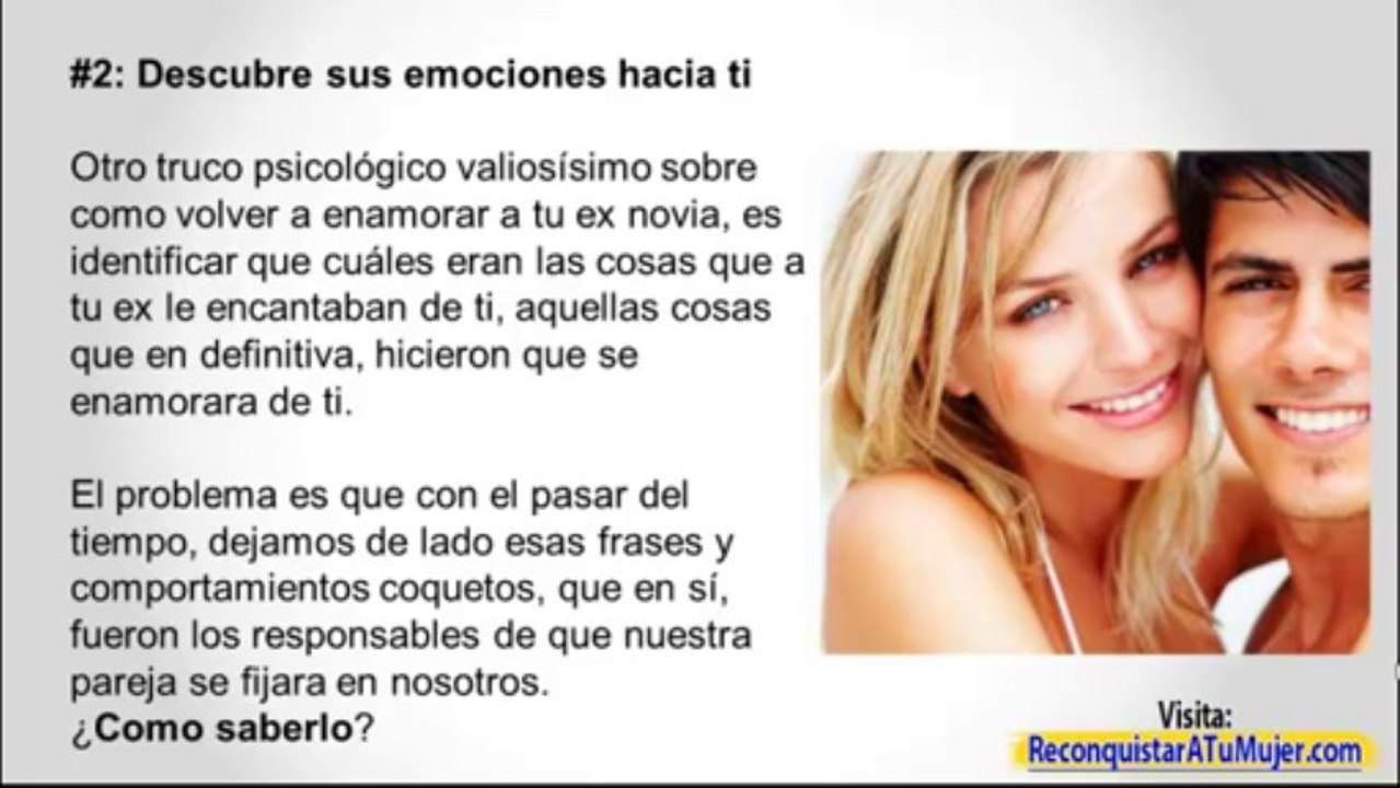 Como Volver A Enamorar A Tu Ex | 3 Trucos Psicológicos Para Enamorar A Tu Ex Novia