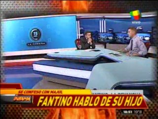 Pronto.com.ar Fantino habló de su hijo