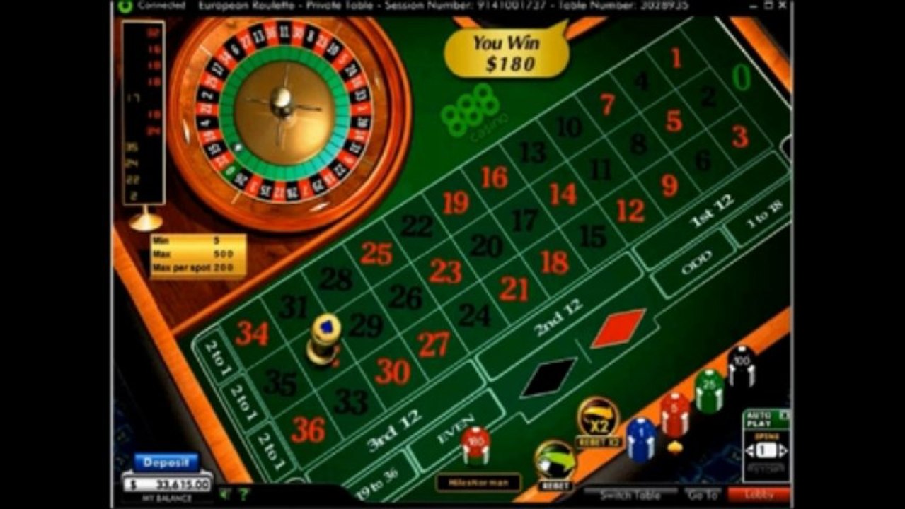 Roulette system won $480