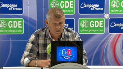 Conférence de presse SM Caen - FC Metz (0-2) : Patrice GARANDE (SMC) - Albert CARTIER (FCM) - 2013/2014