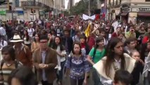 Colombian police fire tear gas at student protesters