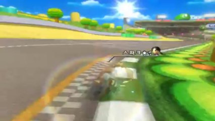 마리오 카트 Wii - 루이지 서킷 - 스파크★♬ - 1:09.975 [HD]