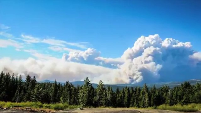 Vidéo en Timelapse impressionnante de l'incendie en Californie - Yosemite National Park
