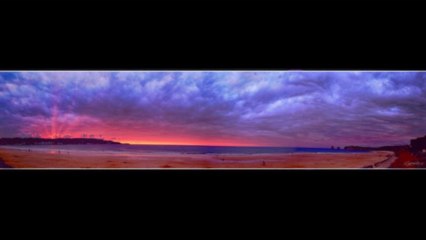 coucher de soleil sur biarritz hd