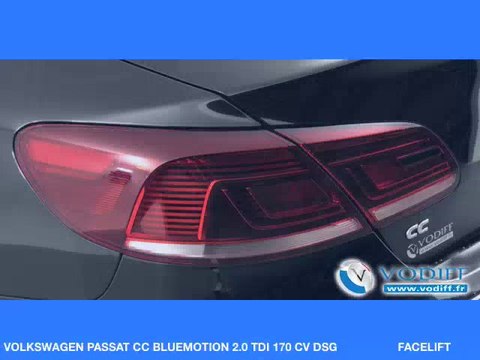 VODIFF : VOLKSWAGEN OCCASION ALSACE : VOLKSWAGEN PASSAT CC BLUEMOTION 2.0 TDI 170 CV DSG FACELIFT (5places)