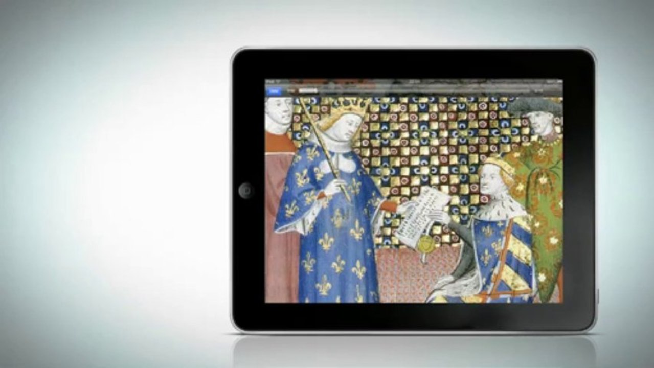 Application de la Bnf sur l'exposition "Miniatures flamandes"