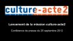 Mission culture-acte2 | présentation de la mission Culture-acte2  [audio]