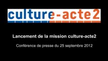 Mission culture-acte2 | présentation de la mission Culture-acte2  [audio]